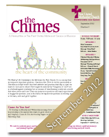Chimes September 2012 Cover
