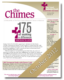 Chimes October 2012 Cover