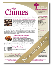 Chimes November 2012 Cover